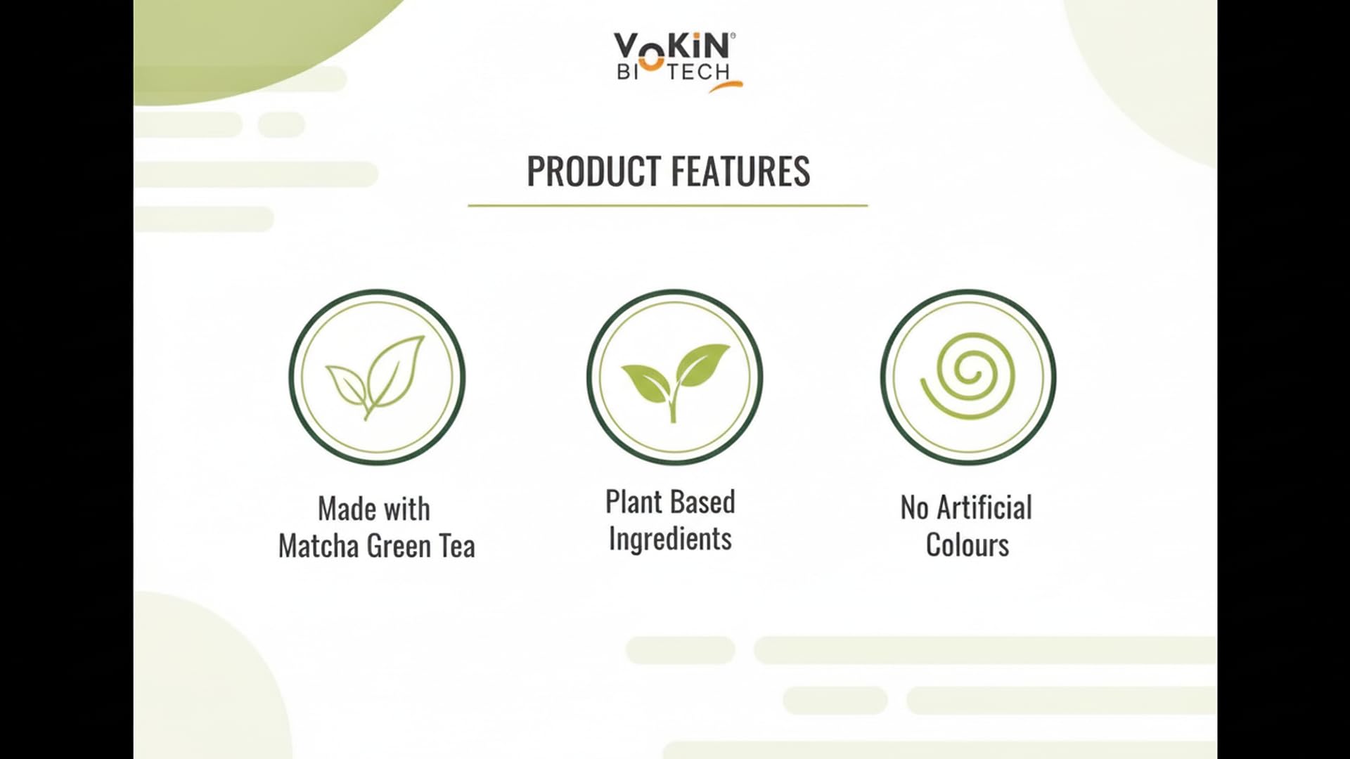 Vokin Biotech Matcha Green Tea Powder Supports Weight Loss Management | Rich In Antioxidants (500 gram)