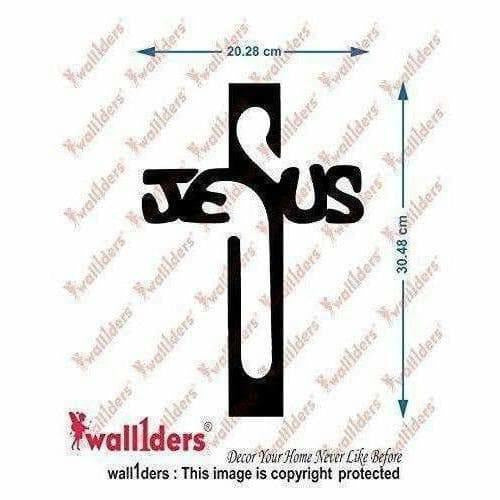 Gold Color - Jesus 3D Acrylic Mirror Wall Sticker