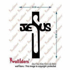 Gold Color - Jesus 3D Acrylic Mirror Wall Sticker