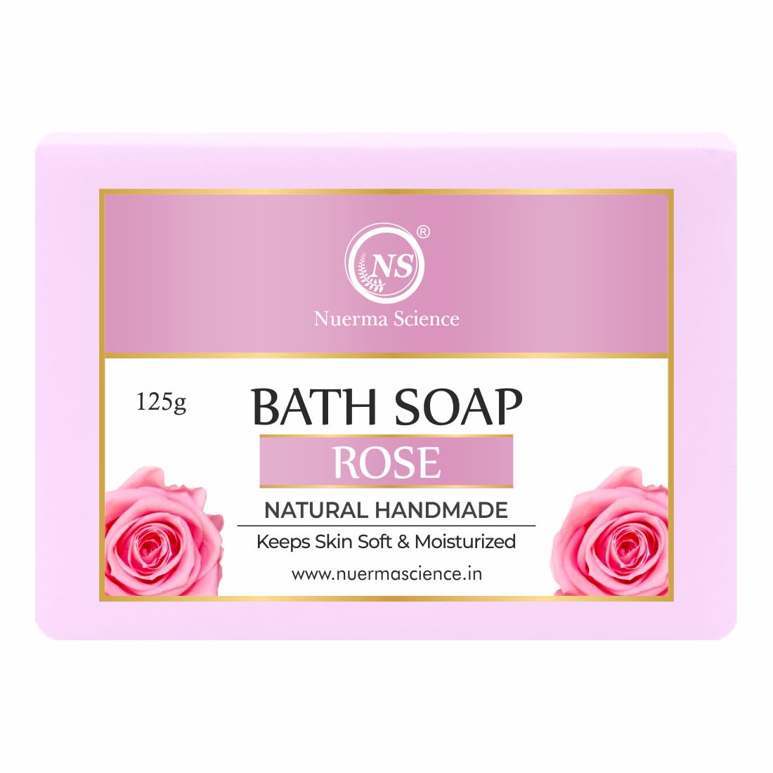 Nuerma Science Rose Bath Soap | Keeps Skin Soft & Moisturized - Distacart