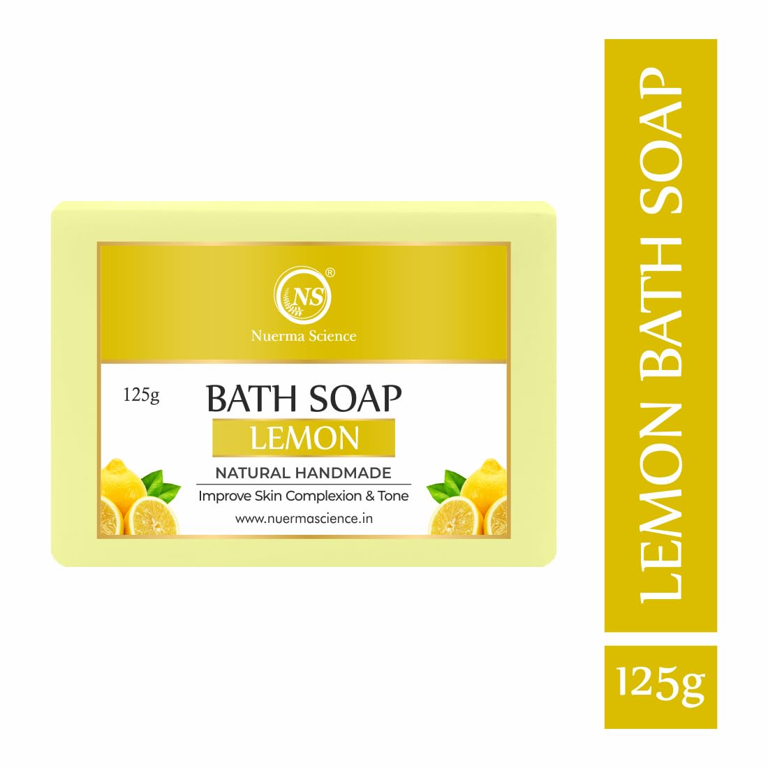 Nuerma Science Lemon Bath Soap | Improve Skin Complexion & Tone - Distacart