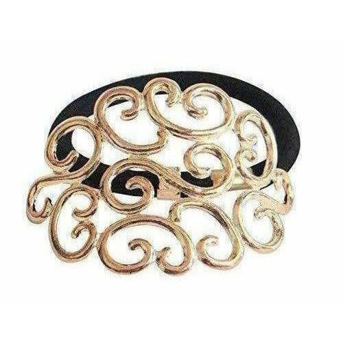 Golden Latest Stylish Rubber Band Pony tie