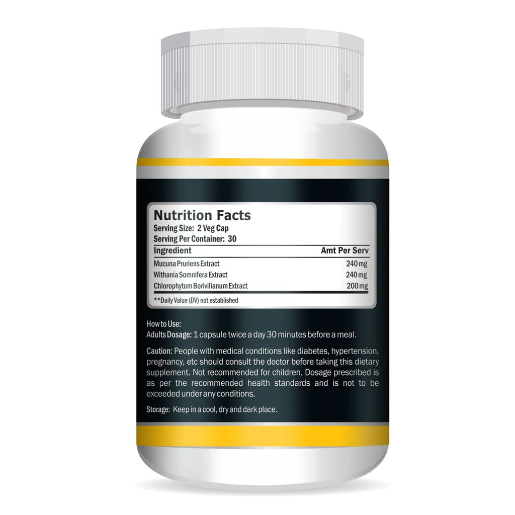 Vokin Biotech 100% Natural Max Power 800MG (60 Capsules) Testosterone Booster And Bodybuilding Supplement