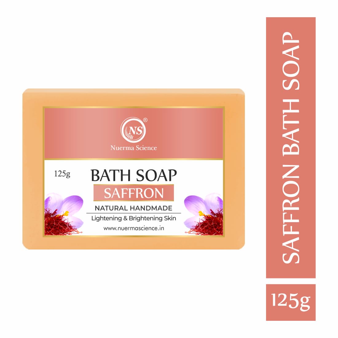 Nuerma Science Saffron Bath Soap | Lightening & Brightening Skin - Distacart