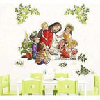 Lord Jesus with Kids Wall Sticker