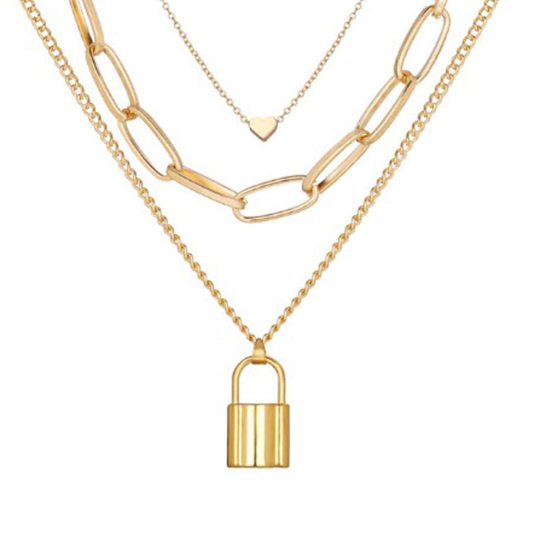 Gold-Toned Alloy Set Of 2 Multi Layer Designer Necklace - The Pari