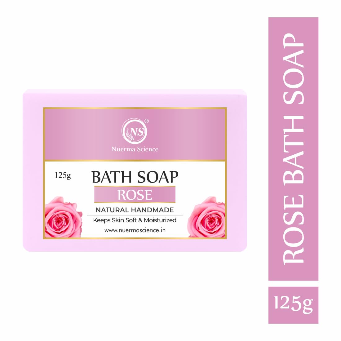 Nuerma Science Rose Bath Soap | Keeps Skin Soft & Moisturized - Distacart