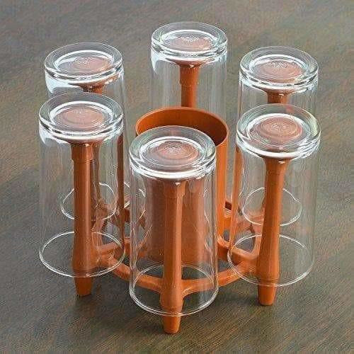 Plastic Glass and Spoon Holder