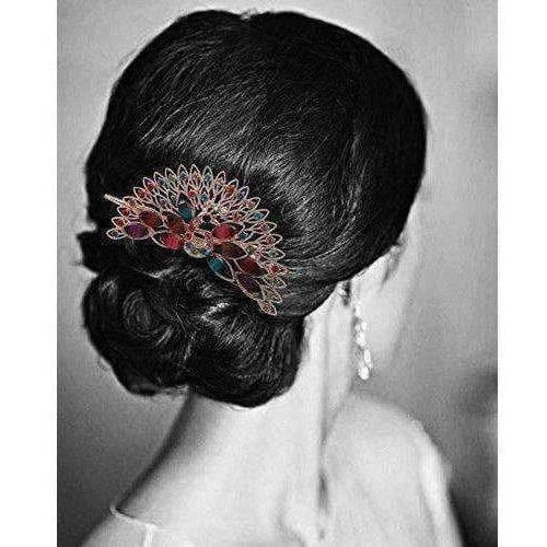 Peacock Hair Band / Hair Clip