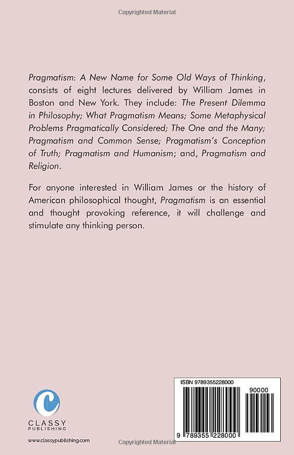 Pragmatism by James, William - Distacart