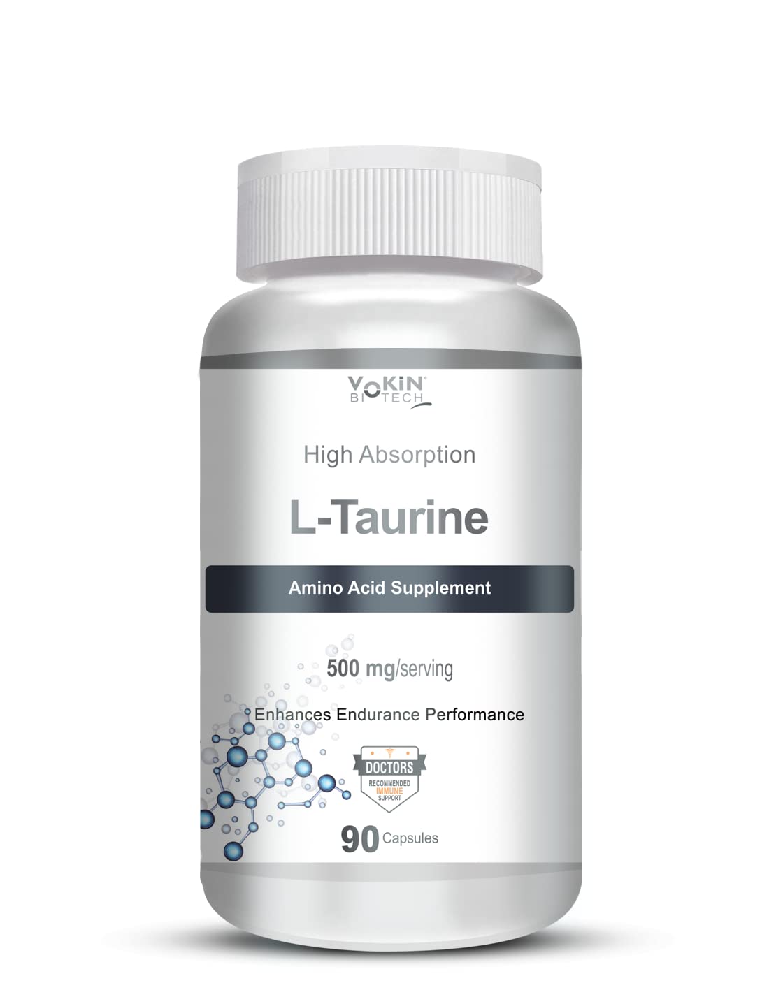 Vokin biotech L-Taurine - Amino Acid Supplement - 500mg