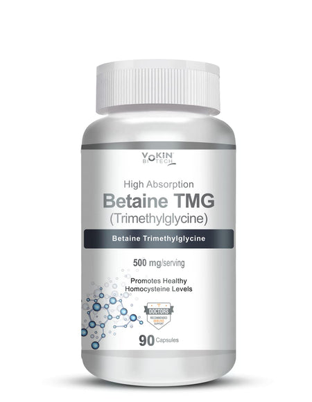 Vokin Biotech Betaine Trimethylglycine (TMG) for Support Healthy Homocysteine Levels