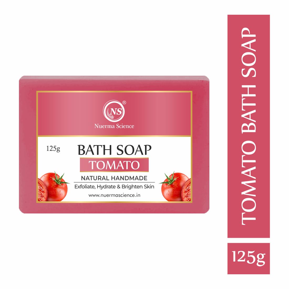 Nuerma Science Tomato Bath Soap | Exfoliate, Hydrate & Brighten Skin - Distacart