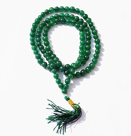 Kannssky Green Agate Hakik Japa Mala