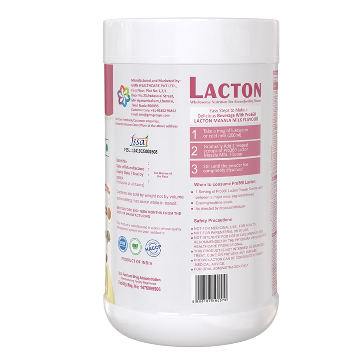 Pro360 Lacton Protein Powder - Distacart