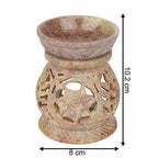 Handcrafted Soapstone Aroma Burner, Oil Diffuses - Distacart