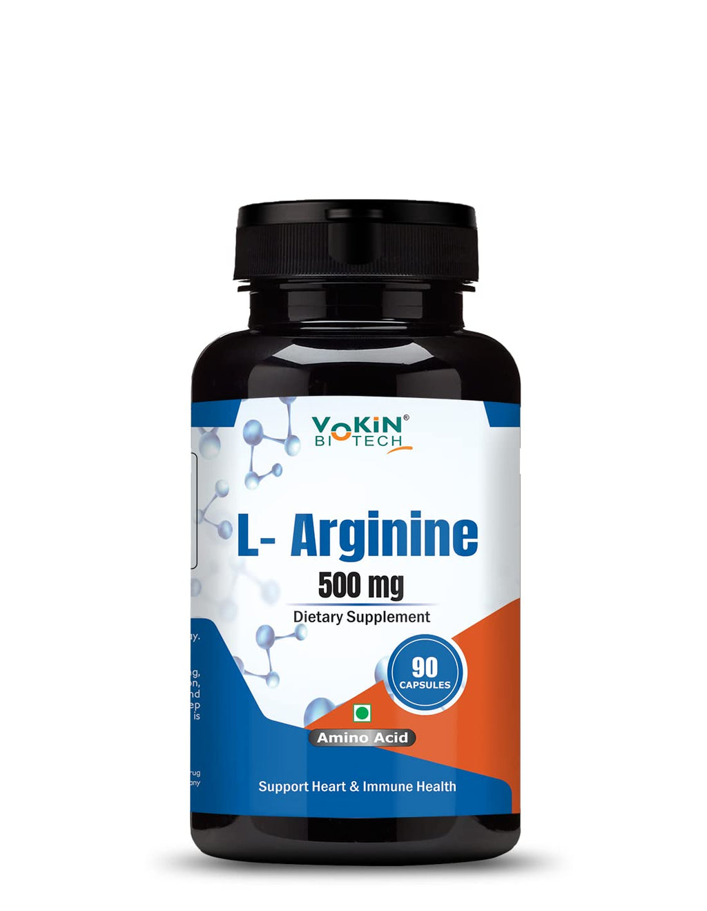 Vokin Biotech L Arginine 500mg With Essential Amino Acid and Nitric Oxide