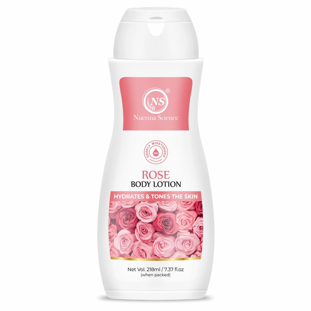 Nuerma Science Rose Body Lotion for Deep Moisturizing, Hydration & Nourishment