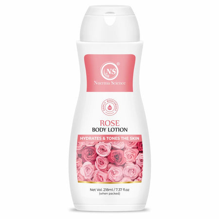 Nuerma Science Rose Body Lotion for Deep Moisturizing, Hydration & Nourishment