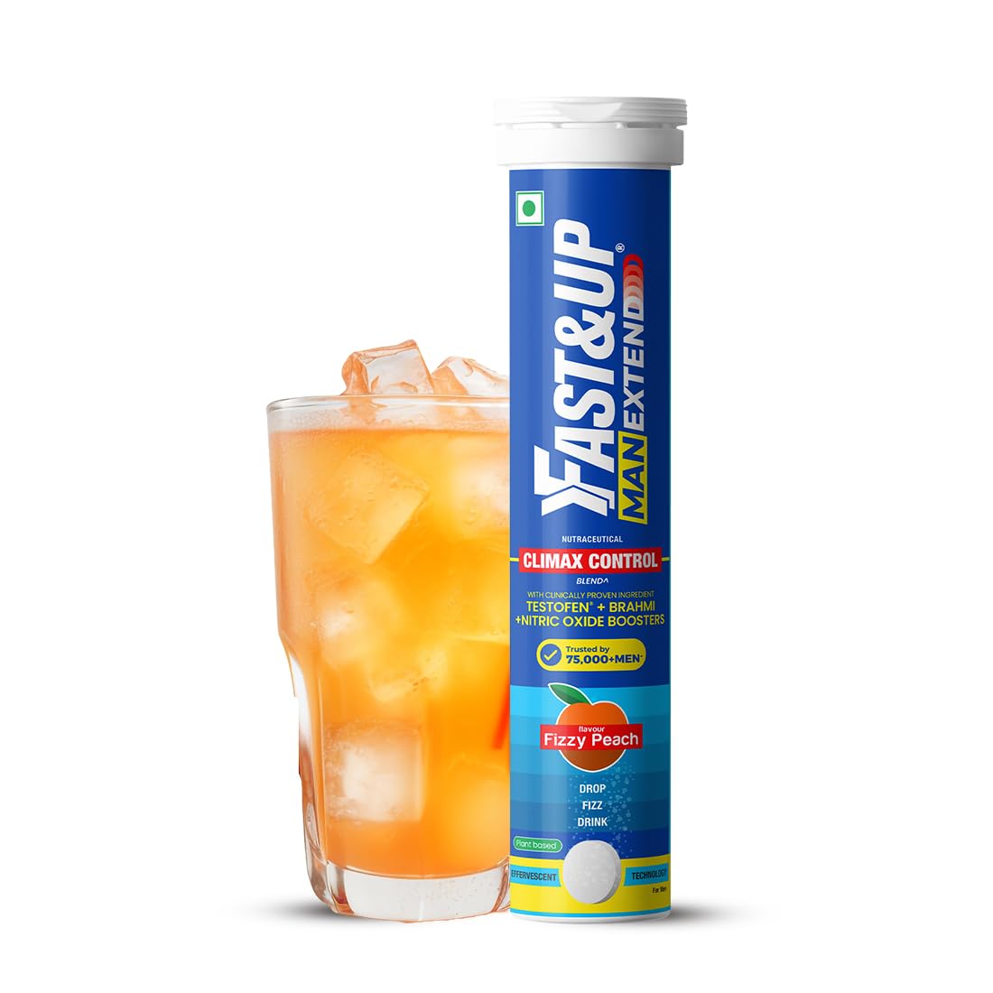 Fast&Up Man Extend Effervescent Tablets - Peach Flavor - Distacart