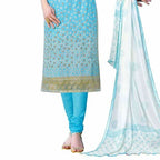 Cotton Salwar Suit Blue - Distacart
