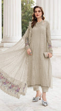 Anaita Cream Fox Georgette Suit With Embroidered Sequence Work - Distacart