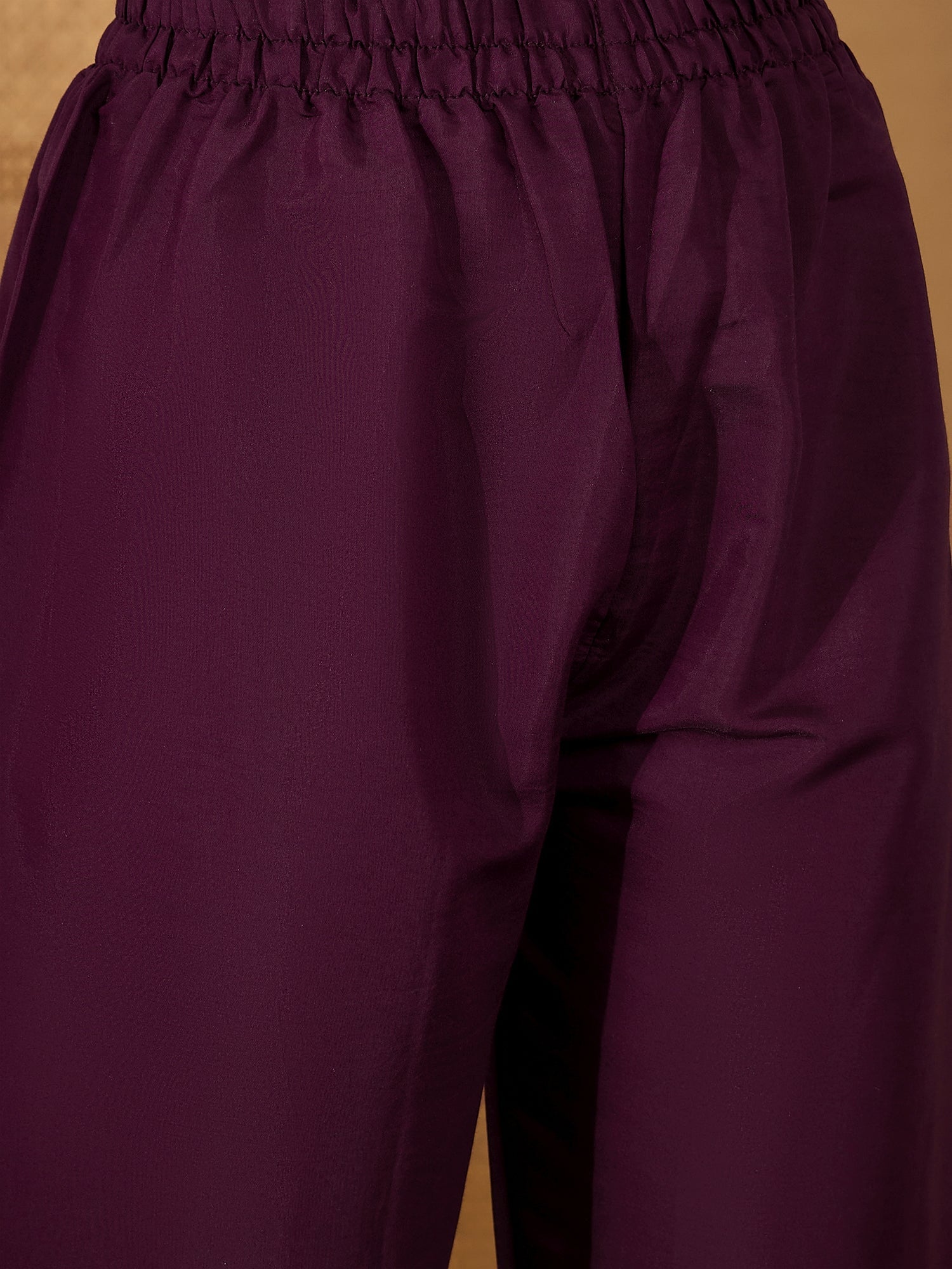 Joban Fashion Purple Silk Embroidery Readymade Kurta Set - Distacart