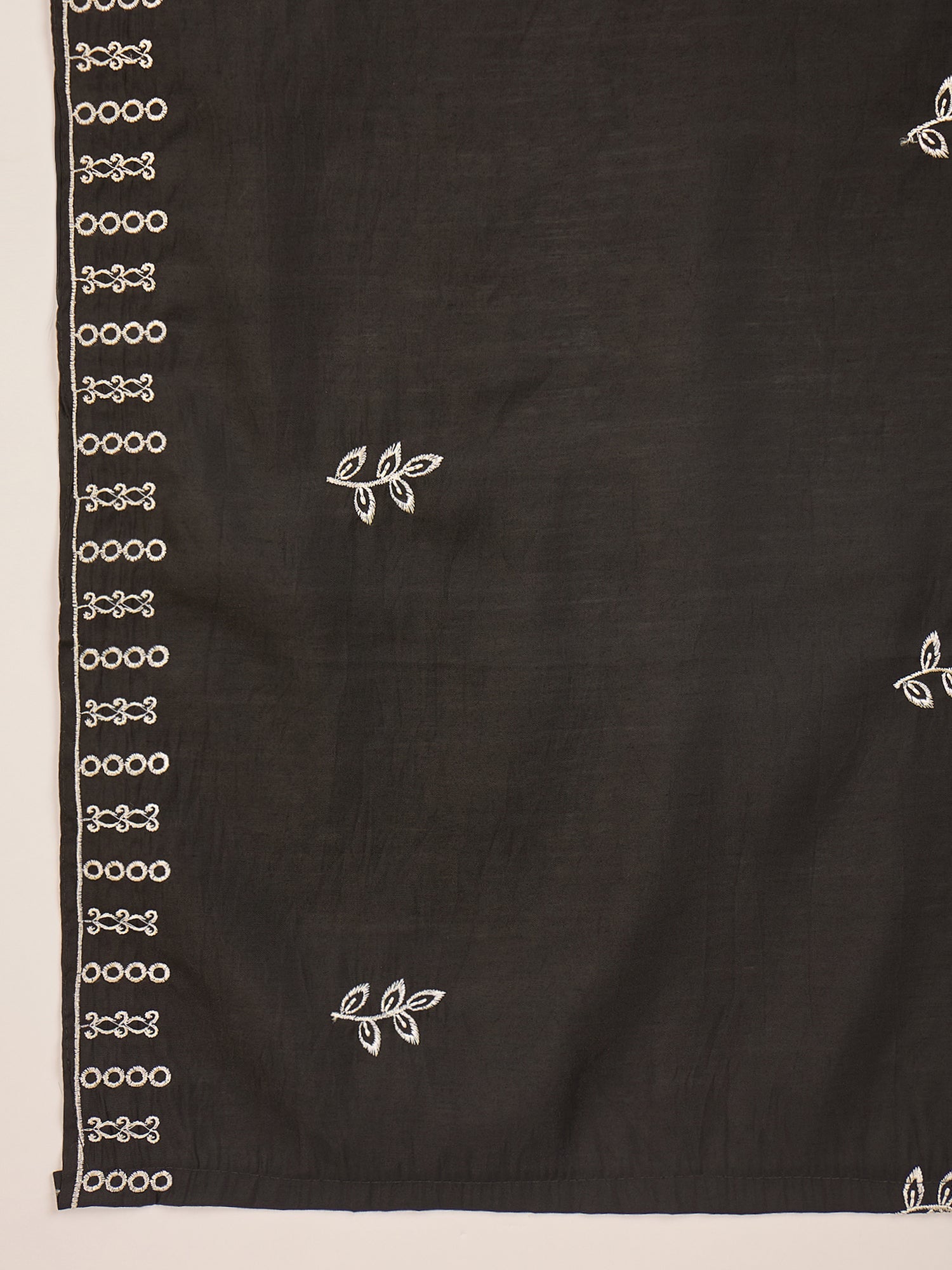 Joban Fashion Black Silk Embroidery Readymade Kurta Set - Distacart