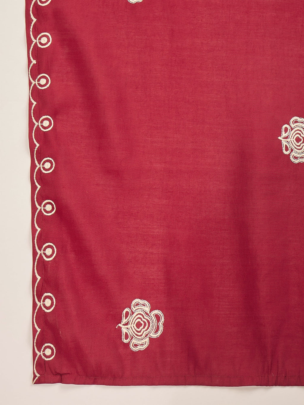Joban Fashion Maroon Silk Embroidery Readymade Kurta Set - Distacart
