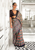 Monjolika Fashion Multi Colour Satin Crepe Printed Lightwear Sarees - Distacart