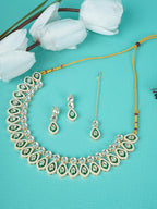Divisha Alloy Gold-plated Pearl Jewellery Set