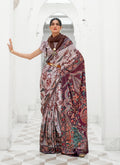 Monjolika Fashion Multi Colour Classic Digital Printed Crepe Silk Saree - Distacart