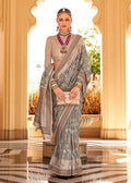 Monjolika Fashion Raw Silk Foil Print Multi Colour Trendy Saree - Distacart