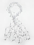 Panash Women White Pearls Embellished Tiara - Distacart