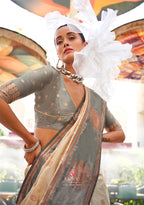 Monjolika Fashion Katan Silk Weaving Zari Designer Saree In Cream - Distacart