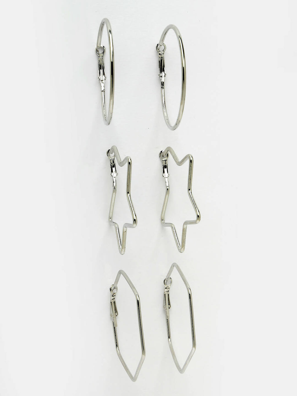 NVR Women Gold-Toned Geometric Hoop Earrings - Distacart
