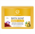 Nuerma Science Kesar Olive Bath Soap | Brightens & Nourishes Skin - Distacart