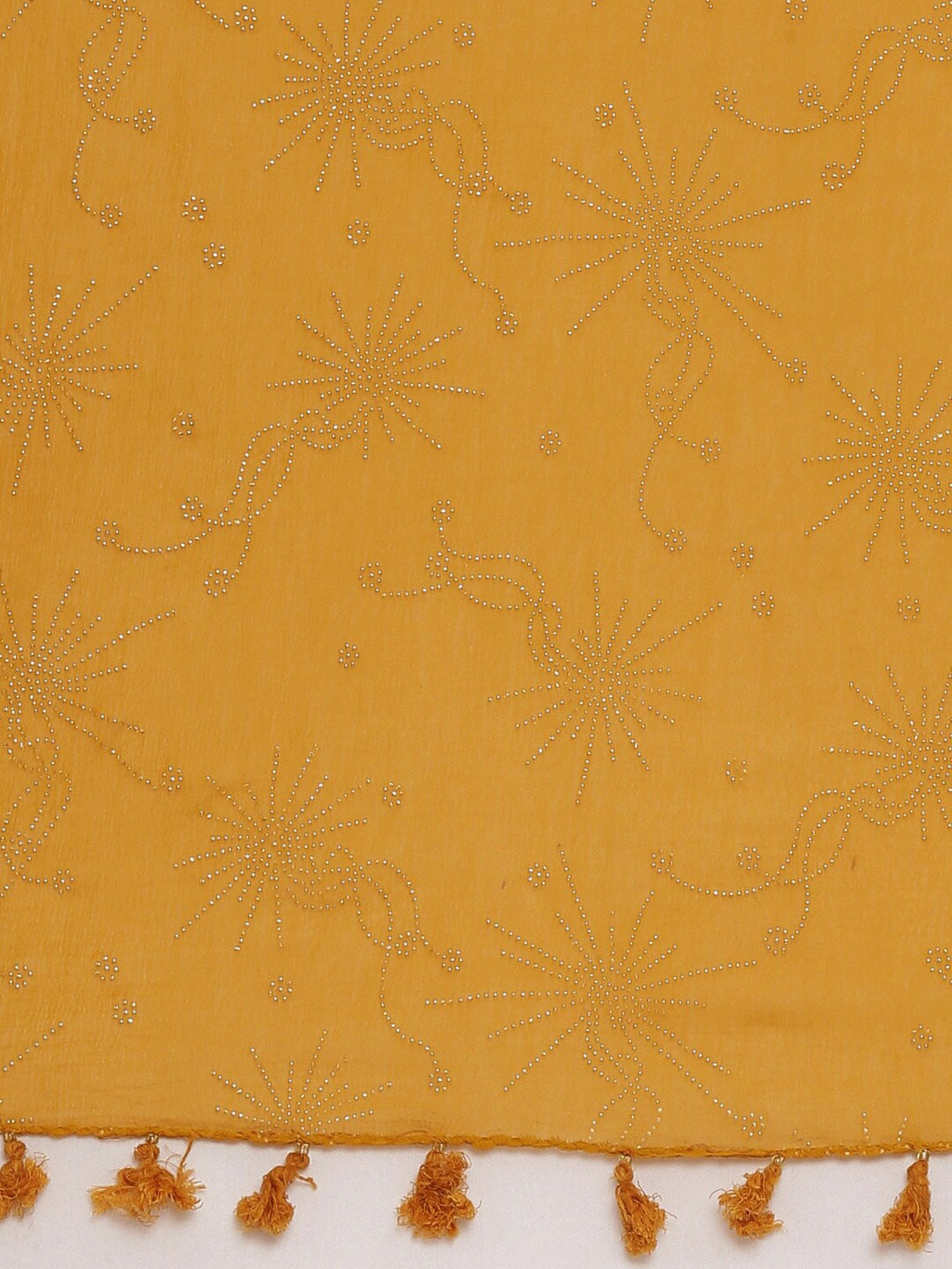 Souchii Mustard Solid Dupatta - Distacart