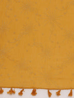 Souchii Mustard Solid Dupatta - Distacart
