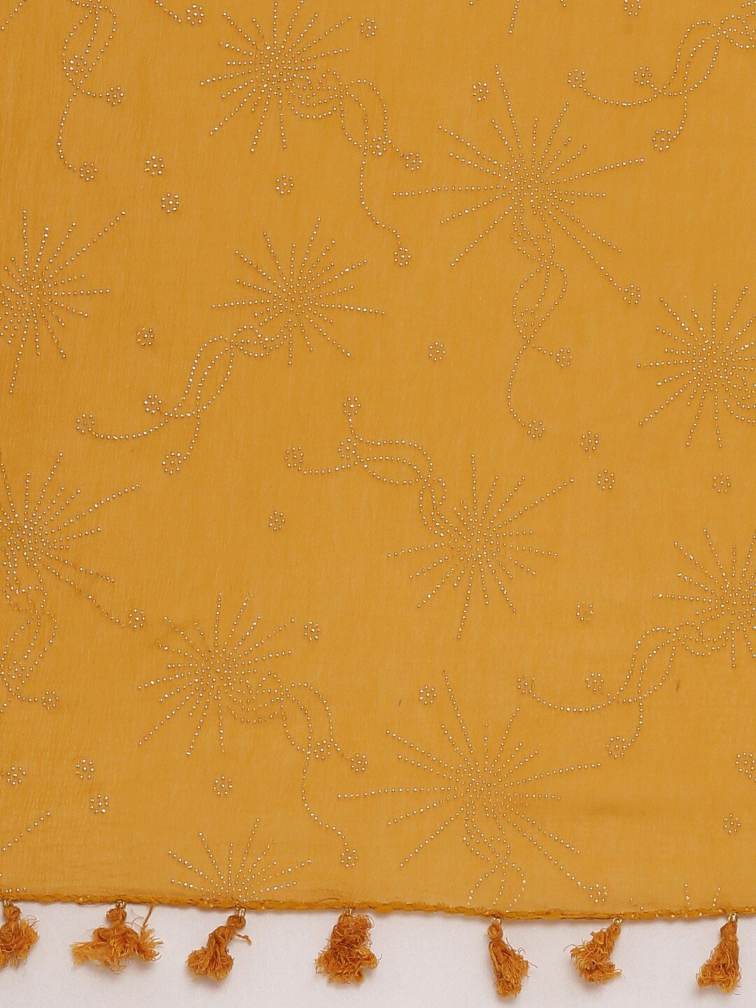 Souchii Mustard Solid Dupatta - Distacart