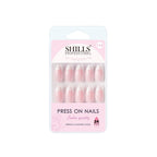 shills professional reusable press on nails french almond spn744