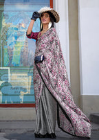 Monjolika Fashion Printed Satin Multi Colour Classic Saree - Distacart