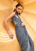 Monjolika Fashion Printed Georgette Classic Saree In Grey - Distacart