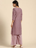 All About You Ethnic Motifs Printed Kurta with Palazzos