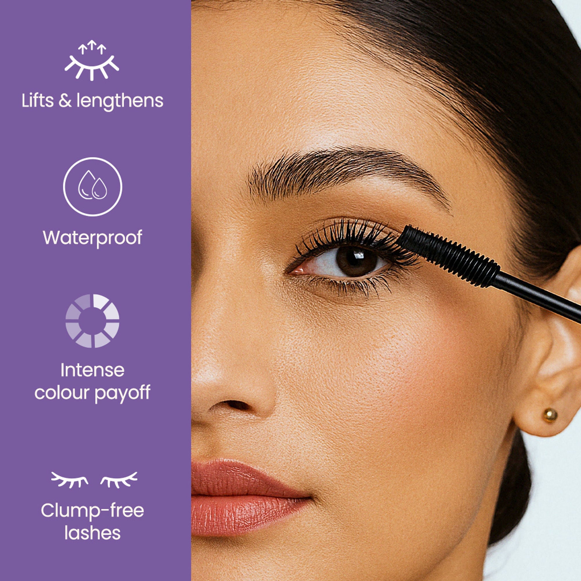 Swiss Beauty Bold Eyes Super Lash Mascara Waterproof - Black - Distacart