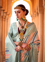 Monjolika Fashion Viscose Multi Colour Foil Print Contemporary Saree