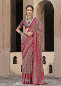 Monjolika Fashion Silk Patola Print Maroon Traditional Saree - Distacart