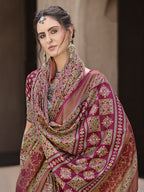 Monjolika Fashion Silk Patola Print Rani Pink Traditional Saree - Distacart