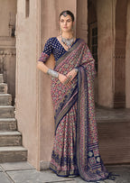 Monjolika Fashion Silk Patola Print Multi Colour Traditional Saree - Distacart