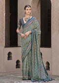 Monjolika Fashion Silk Patola Print Multi Colour Traditional Saree - Distacart